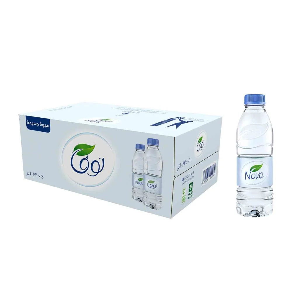 .Nova Water, 40 Plastic Bottles X 330 ml
